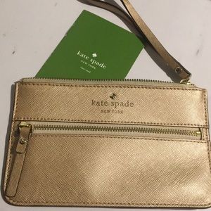 Kate Spade Mika’s Pond Bee Wristlet, Rose Gold